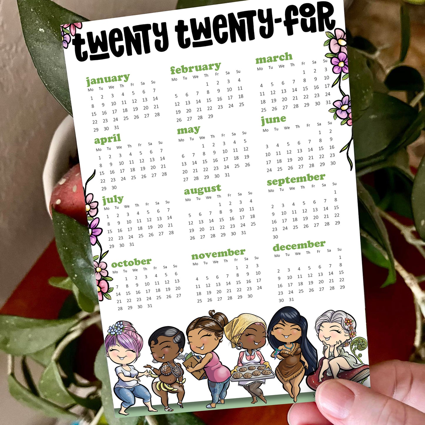 2024 Calendar Journaling Card