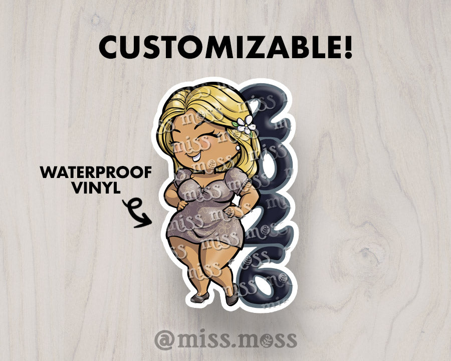 2026 Girl Large Vinyl Decal