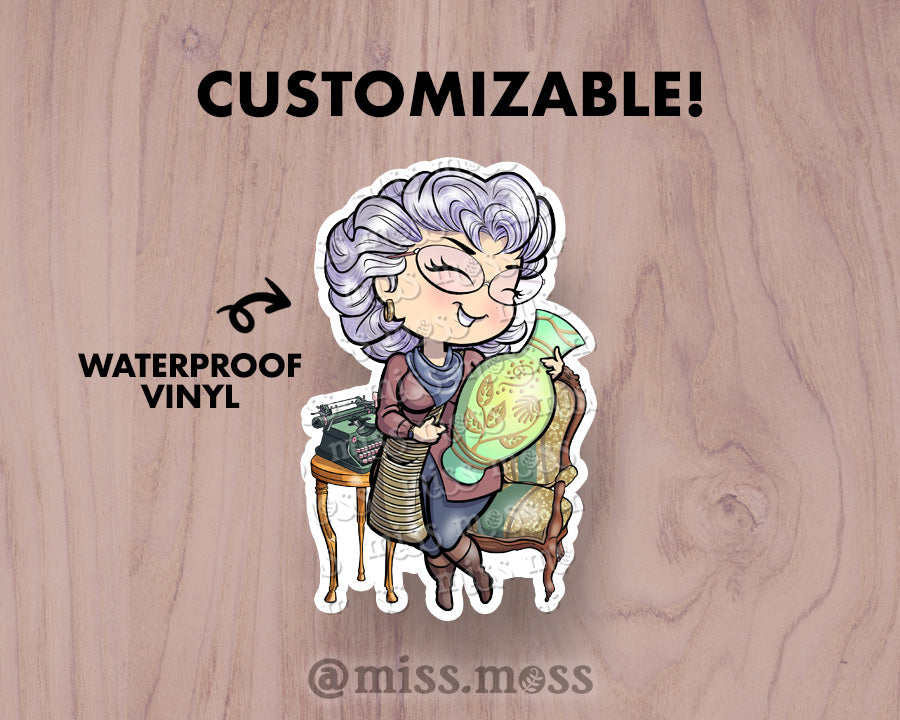 August '25 VIP of the Month / Thrifting Antiquing Girl Sticker