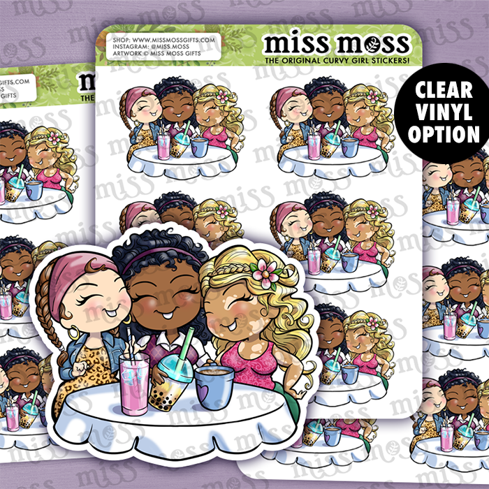 BFFs Girl's Day Vinyl Planner Stickers