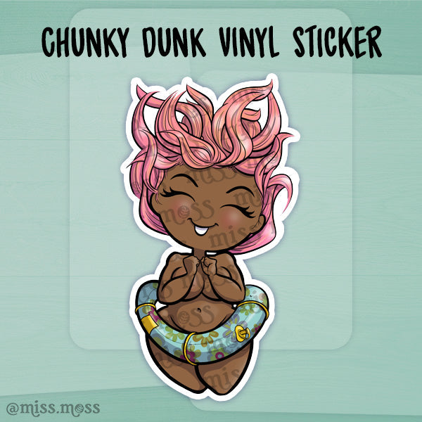 JUMBO Chunky Dunk Girl Vinyl Sticker