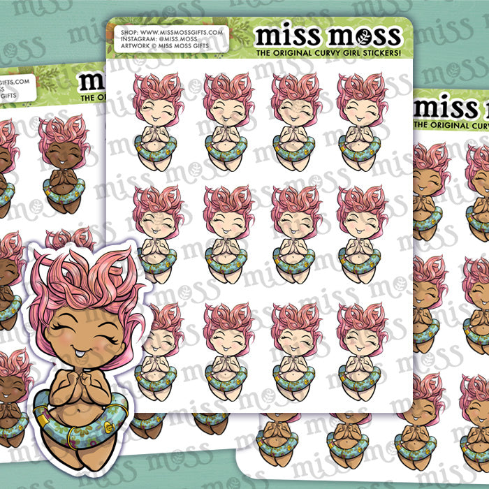 Chunky Dunk Girl Vinyl Planner Stickers