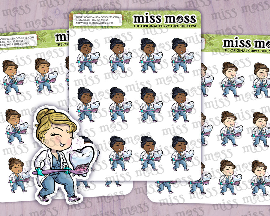 Dentist / Dental Hygienist Vinyl Planner Stickers