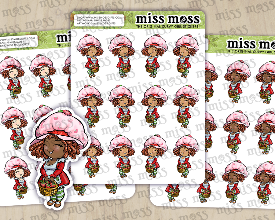 Strawberry Shortcake 80's Planner Journaling Stickers