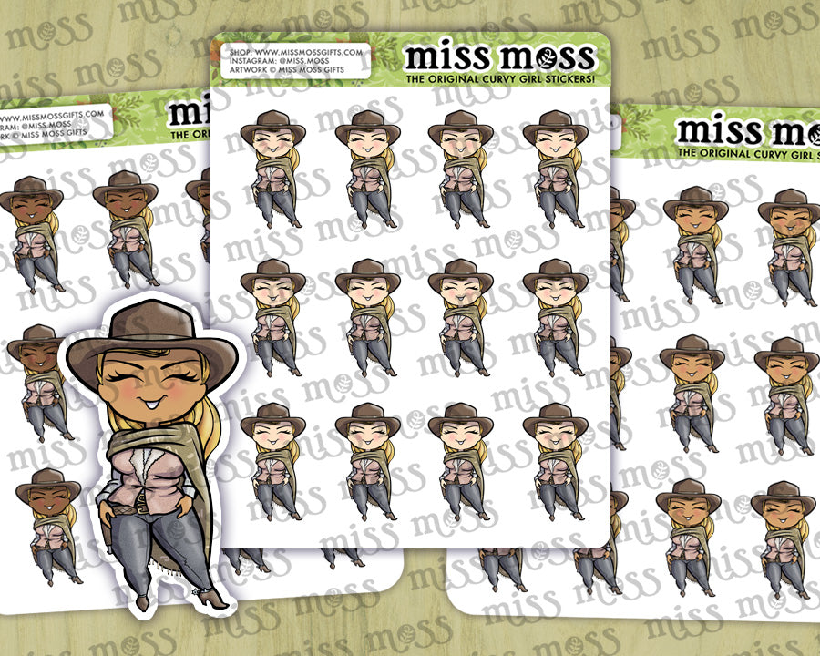 Wild West Girl #1 Vinyl Planner Stickers