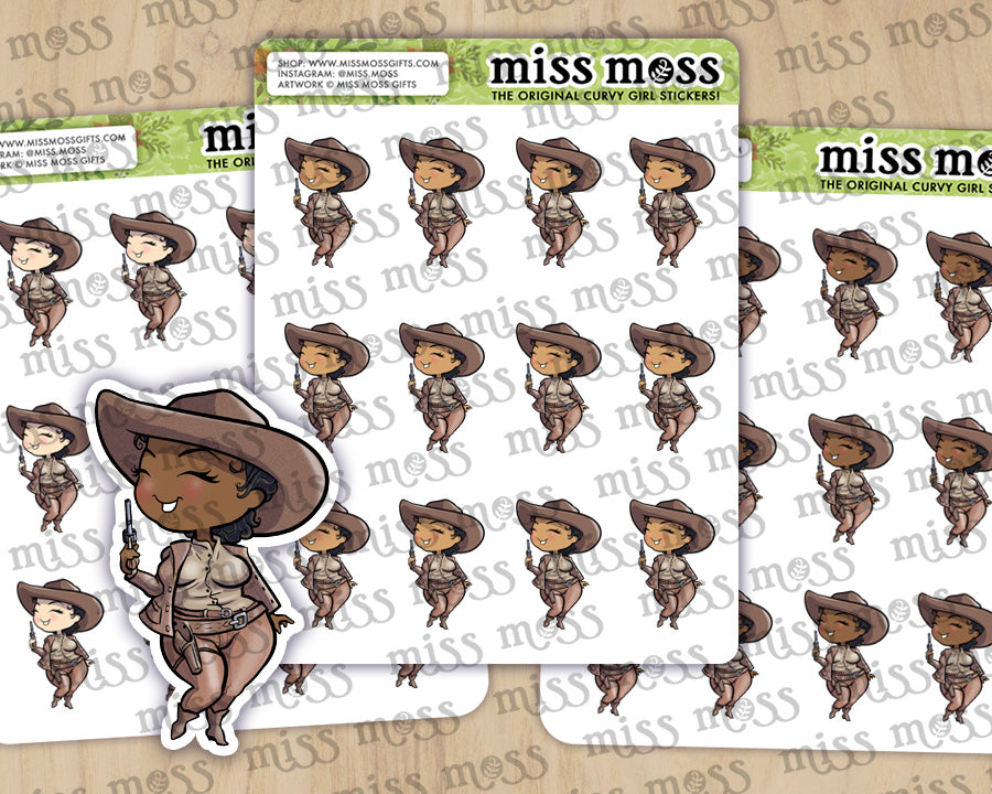Wild West Girl #3 Vinyl Planner Stickers