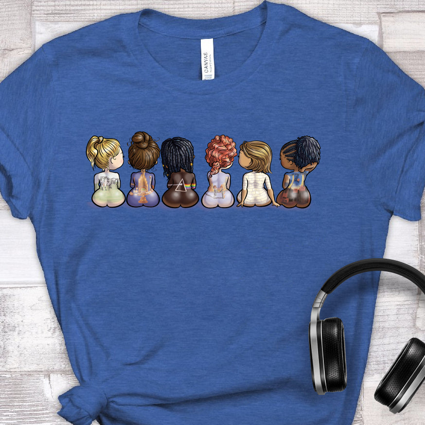 Curvy Pink Floyd Back Catalogue T-Shirt - FREE SHIPPING