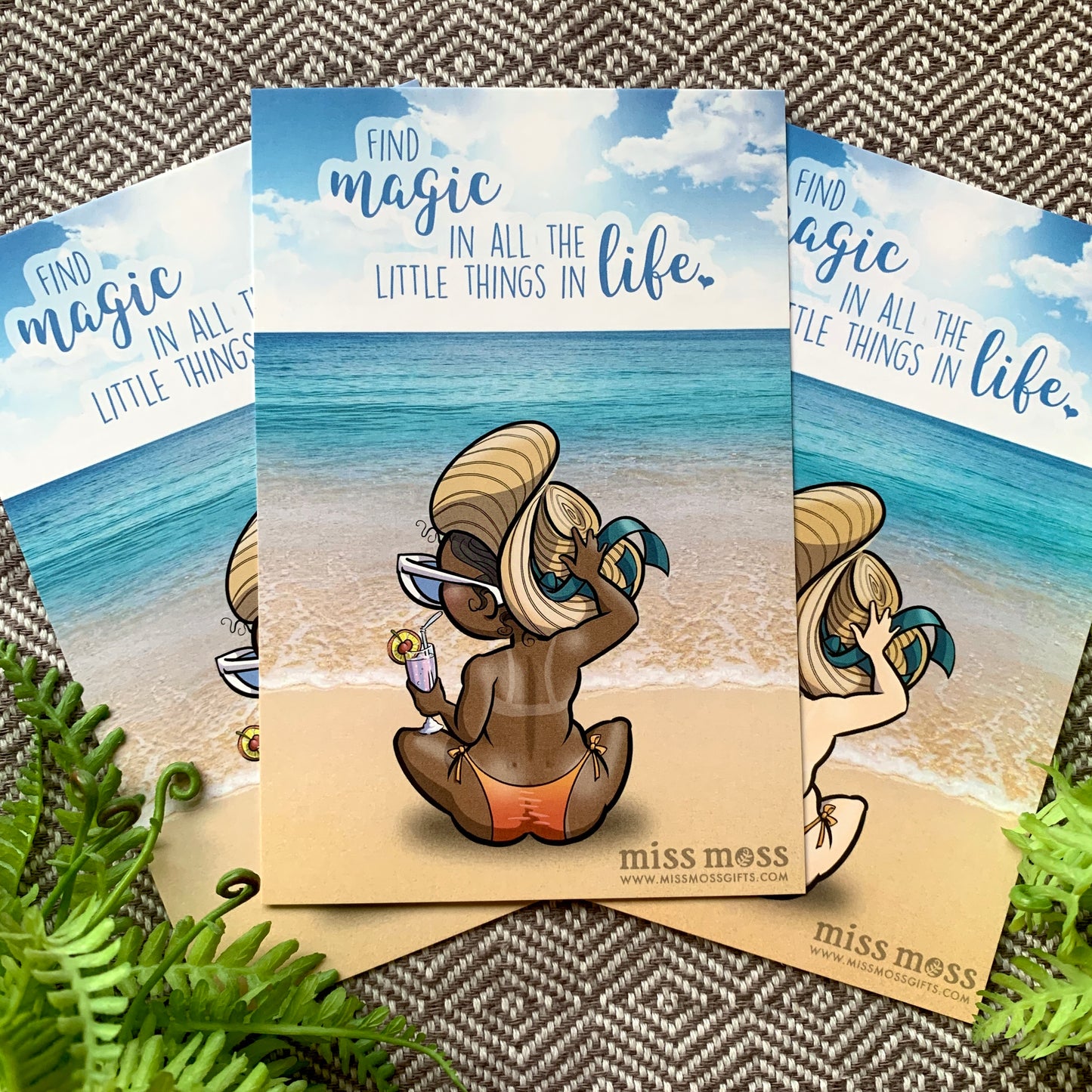 Beach Girl Journaling Card