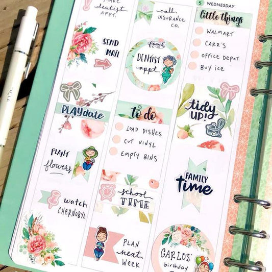 How to decorate your planner with Miss Moss Planner Stickers | Miss Moss Gifts