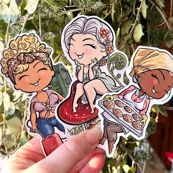 12 brand new releases! Mushroom girl, baking girl, farmer and MORE!