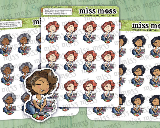 Game Night Girl Planner Stickers