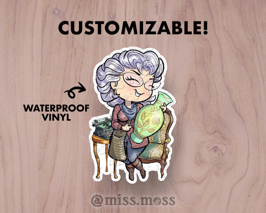 August '25 VIP of the Month / Thrifting Antiquing Girl Sticker