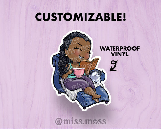 July '25 VIP of the Month Herlean / Lounging Girl Sticker