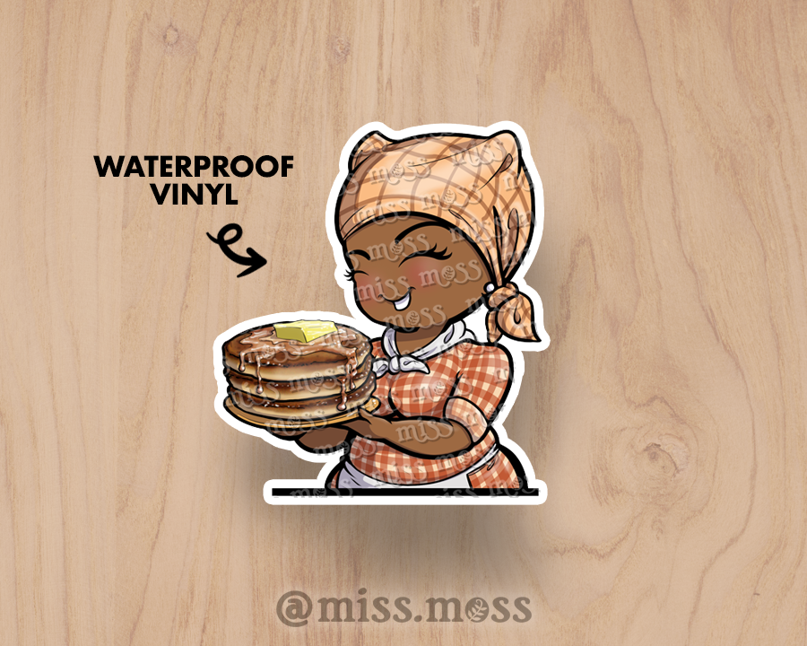 Aunt Jemima Inspired Large Vinyl Sticker