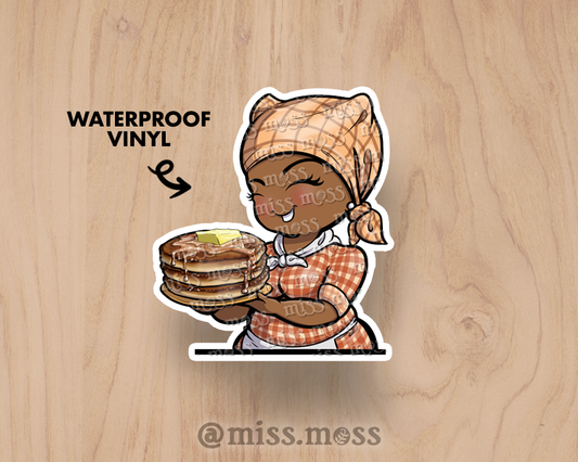 Aunt Jemima Inspired Large Vinyl Sticker
