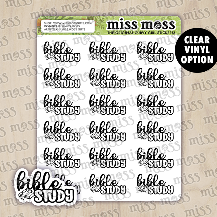 Bible Study Script Planner Stickers