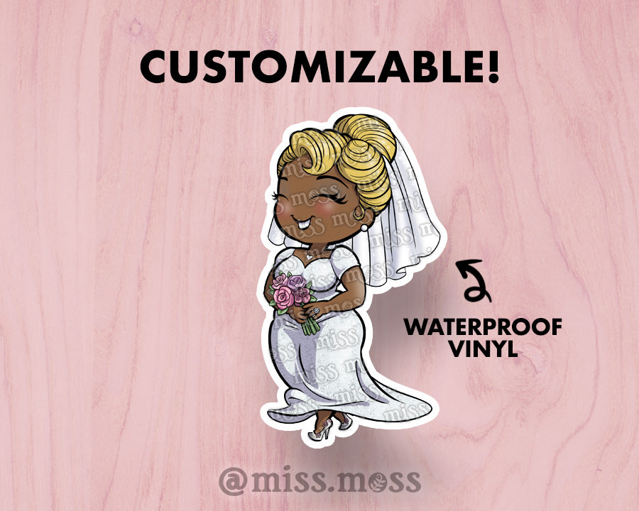 Bride Large Vinyl Sticker