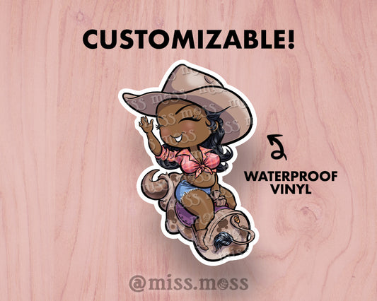 Bull Rider Large Vinyl Sticker