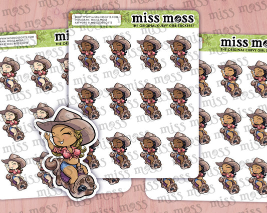 Bull Rider Vinyl Planner Stickers
