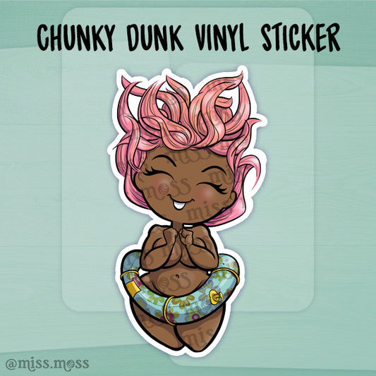 Chunky Dunk Girl Vinyl Sticker