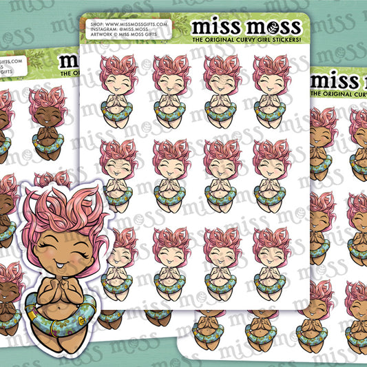 Chunky Dunk Girl Vinyl Planner Stickers