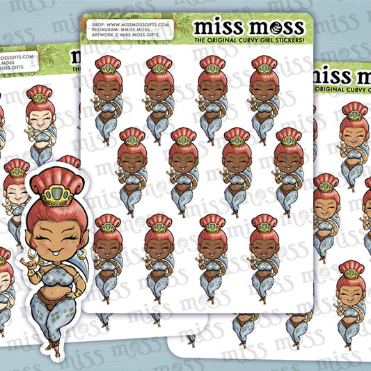 Desert Warrior Girl Vinyl Planner Stickers