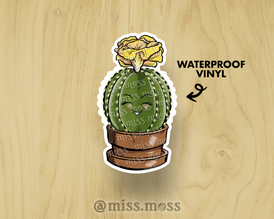 Domino Cactus Large Vinyl Sticker