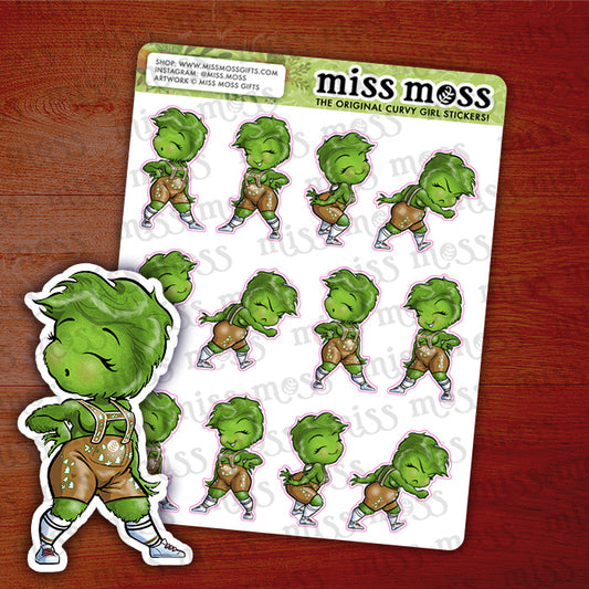 Grinch Sampler Vinyl Planner Stickers