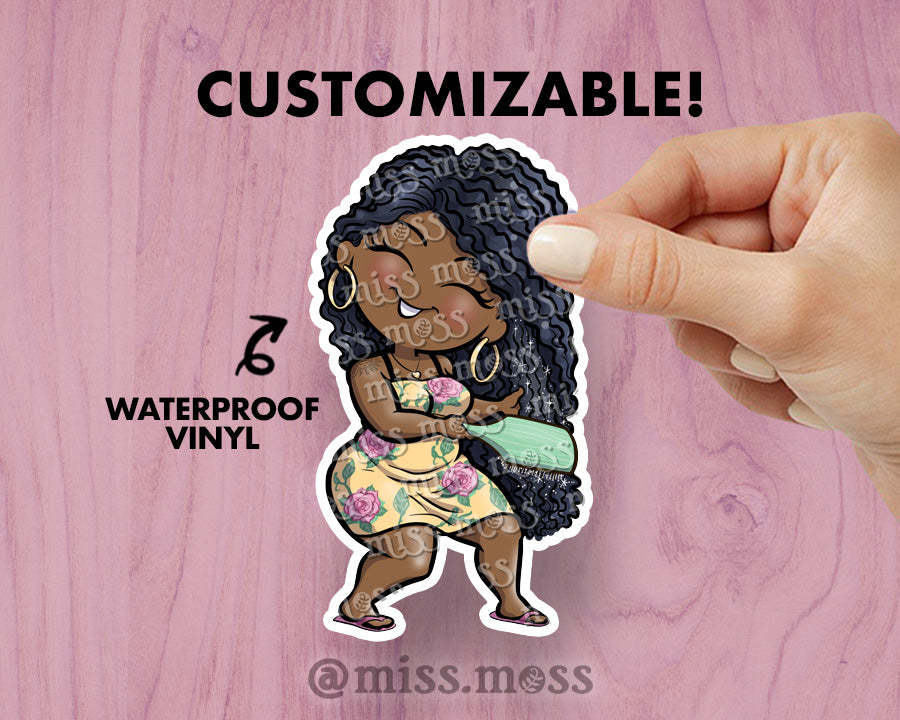 Callosity Sticker Hair Growth Girl Waterproof Vinyl Sticker – Miss Moss Gifts