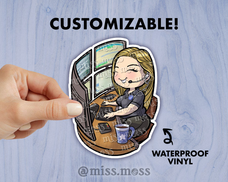 Help Desk Girl Waterproof Vinyl Sticker – Miss Moss Gifts