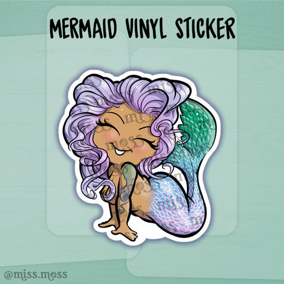 Mermaid Waterproof Vinyl Sticker