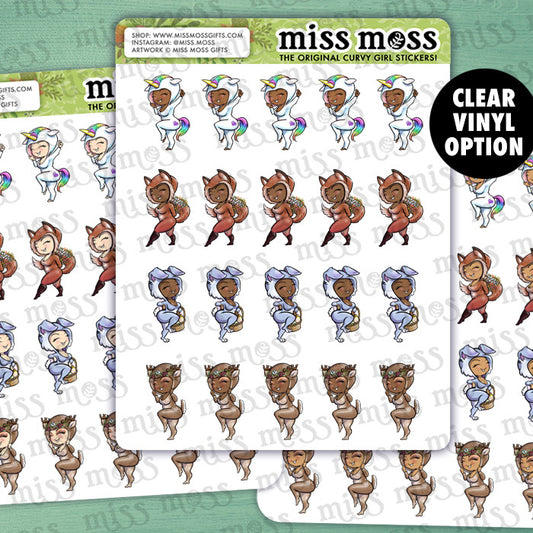 Mini Onesie Girls Vinyl Planner Stickers
