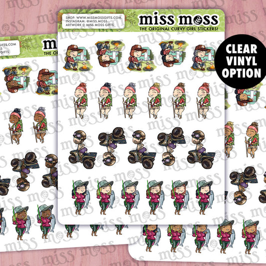 Mini Outdoors Vinyl Planner Stickers