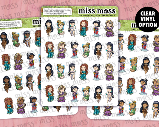 Mini PRINCESSES v2.0 Vinyl Planner Stickers