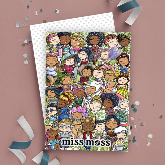 Miss Moss Collage Journaling Card