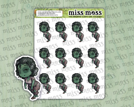 Zombie Mom Vinyl Planner Stickers