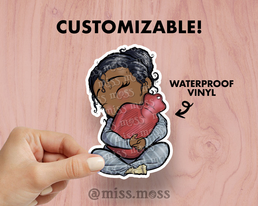 Pain Relief Girl Large Vinyl Sticker – Miss Moss Gifts