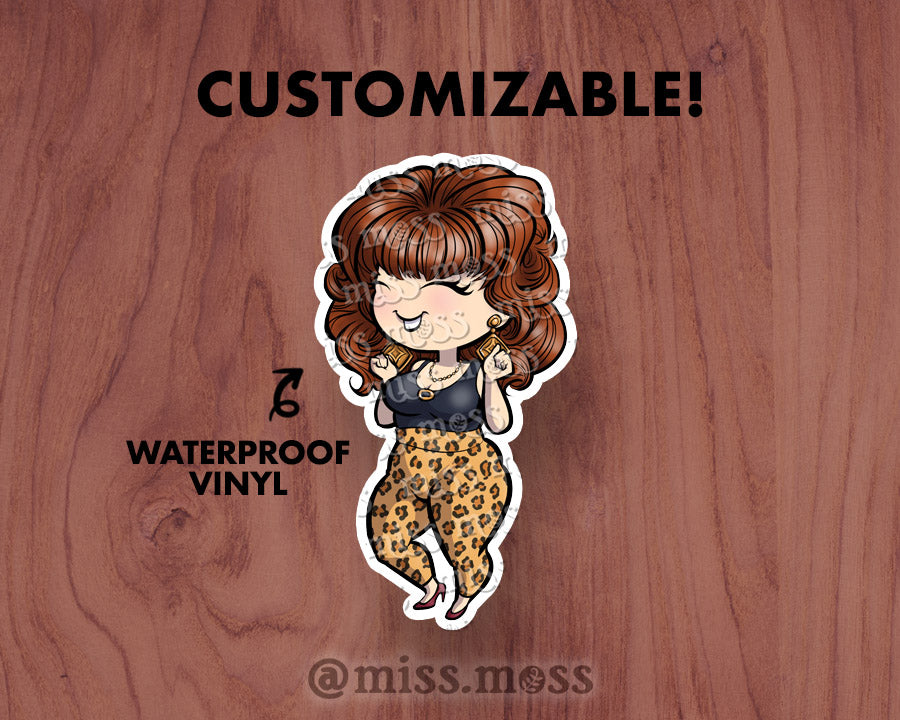 Peggy Bundy Large Vinyl Sticker
