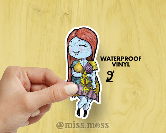 Sally Rag-Doll Waterproof Vinyl Sticker