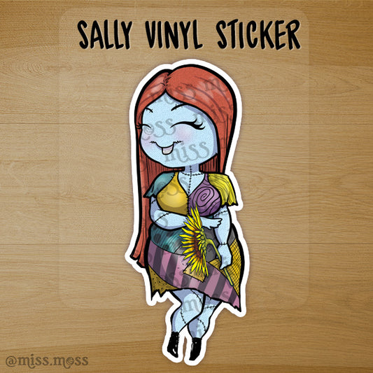 Sally Rag-Doll Waterproof Vinyl Sticker