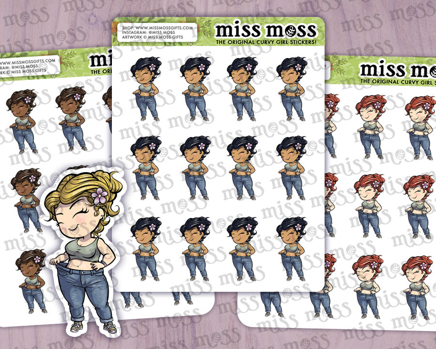 Weight Loss Planner Journaling Stickers
