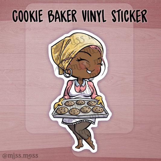 JUMBO Cookie Baker Waterproof Vinyl Sticker