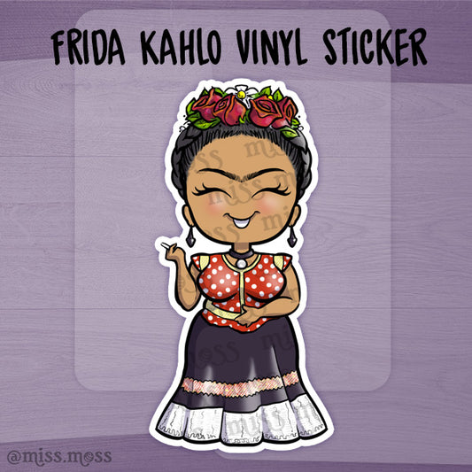 Frida Kahlo Waterproof Vinyl Sticker