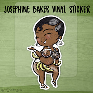 Josephine Baker Waterproof Vinyl Sticker