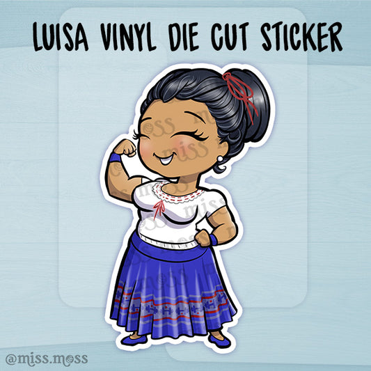 Luisa Encanto Die-Cut Vinyl Sticker