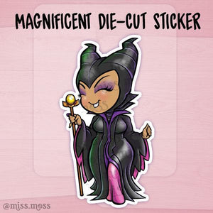 Magnificent Villian Die-Cut Sticker - Miss Moss Gifts