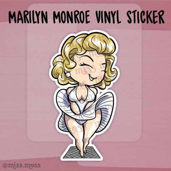 Marilyn Monroe Waterproof Vinyl Sticker