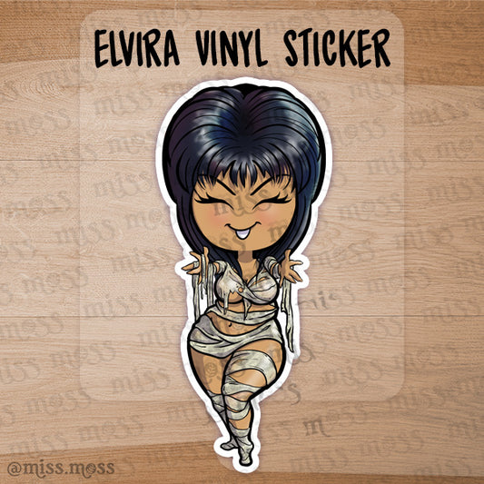 Elvira Mistress of the Dark Waterproof Vinyl Sticker