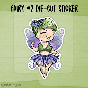 Fairy #2 Die Cut Waterproof Vinyl Sticker