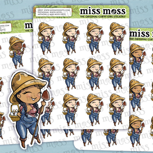 Farmer Girl Vinyl Planner Stickers